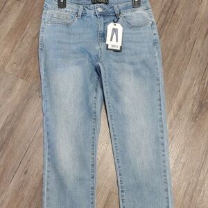 Women's Straight Leg Light Blue Jeans